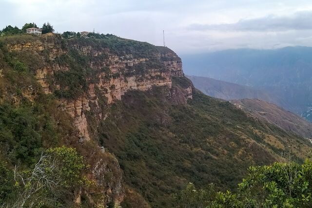 Paisaje de Los Santos: Mesa de los Santos sobre el Chicamocha