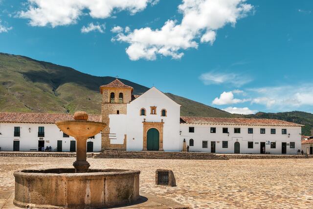 Paisaje de Villa de Leyva: Plaza Mayor de Villa de Leyva