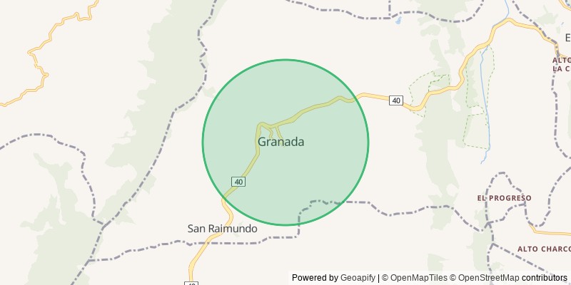 Mapa del municipio de Granada