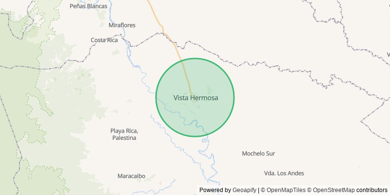 Mapa del municipio de Vistahermosa