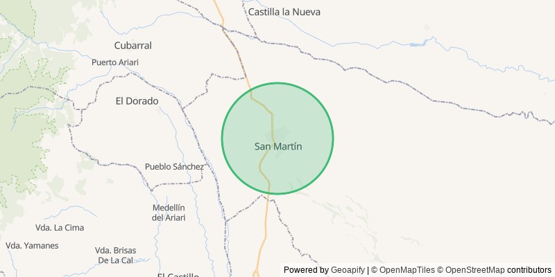 Mapa del municipio de San Martin