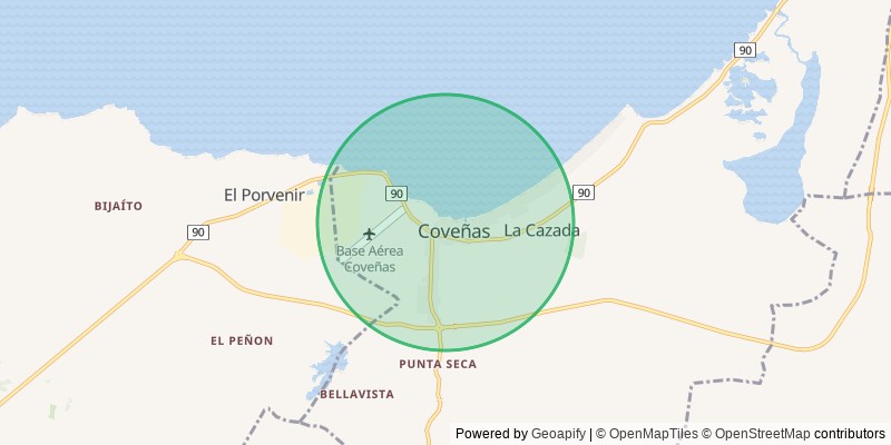 Mapa del municipio de Coveñas