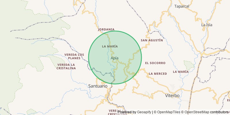 Mapa del municipio de Apia