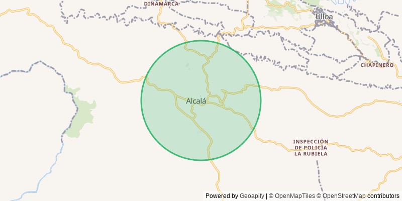 Mapa del municipio de Alcalá