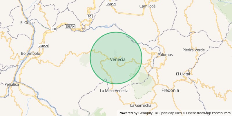 Mapa del municipio de Venecia