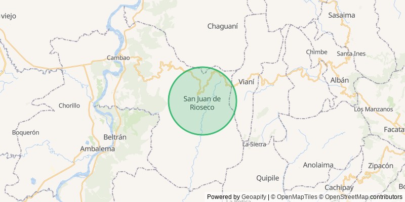 Mapa del municipio de San Juan de Rioseco