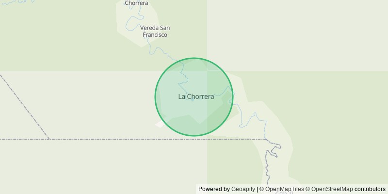 Mapa del municipio de La Chorrera